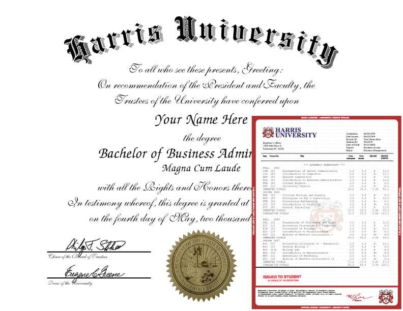 Fake College & University Diplomas and Transcript