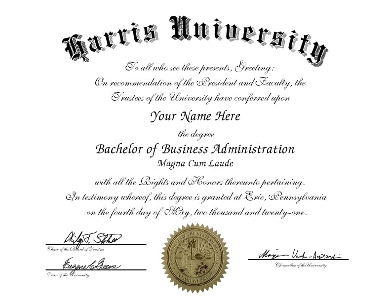 Fake College & University Diplomas