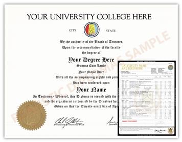 Fake College & University Diplomas and Transcript