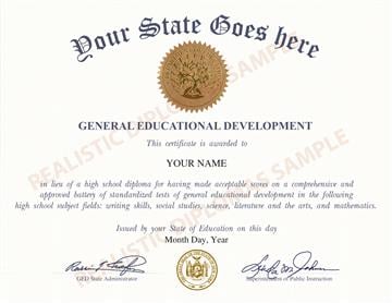 Fake GED and High School Equivalency Diplomas