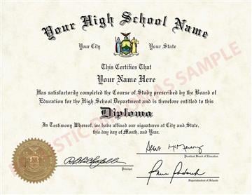 Fake High School Diploma Design 3 Design 3