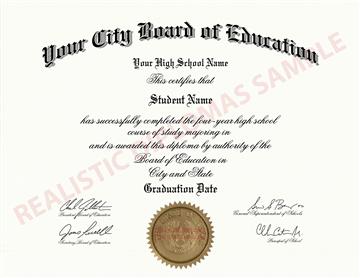 Fake High School Diploma Design 5 Design 5