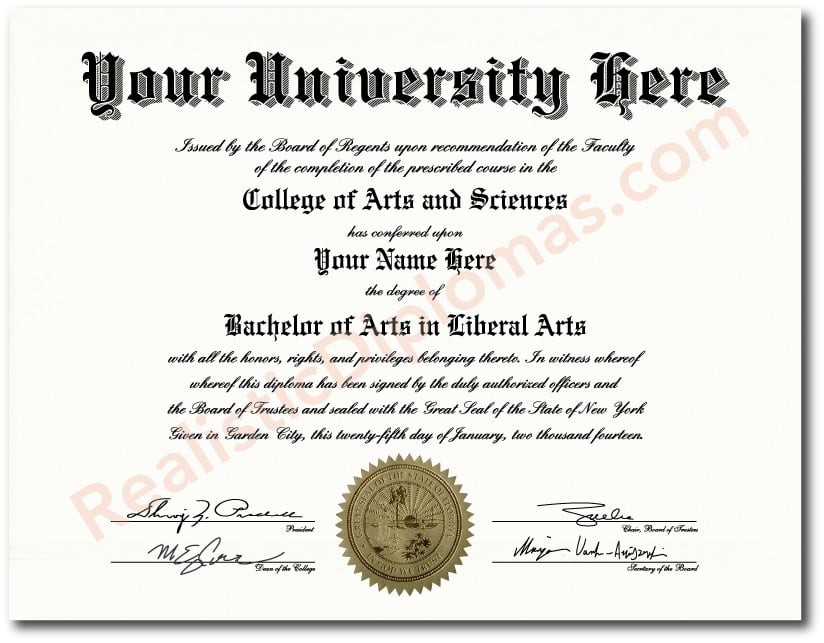 Fake College & University Diplomas FCUD